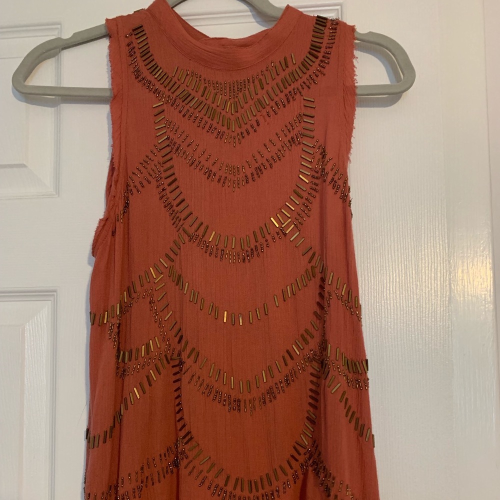 Free People RARE Embellished Top